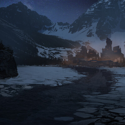 Студент Ильин Валерий / Курс "Концепт Арт Окружения, Matte Painting и 3D для 2D"