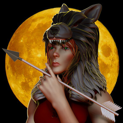 girl with an arrow