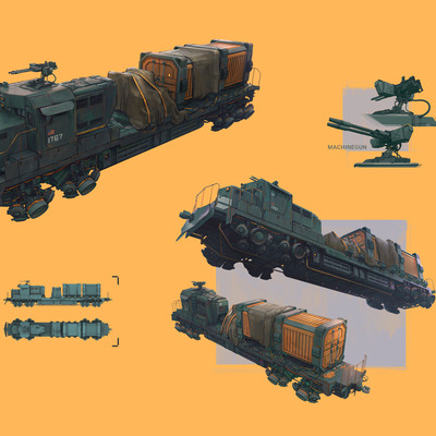 Cyber Warfare Concept Art Locomotive