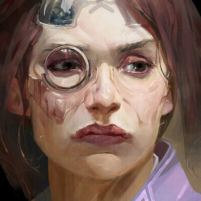 Cyber punk "Cyborg, scientist"