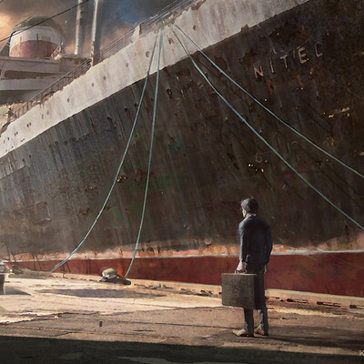 Студентка Федосеева Анастасия / Курс "Концепт Арт Окружения, Matte Painting и 3D для 2D"