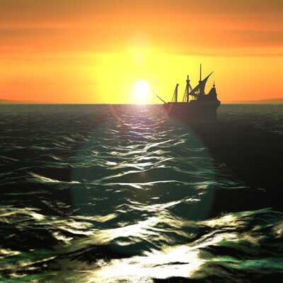 Вечернее море
