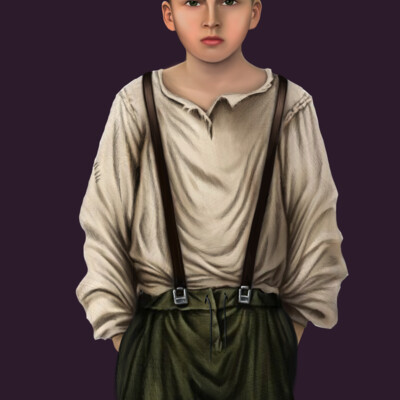 Бездомный мальчик 1920