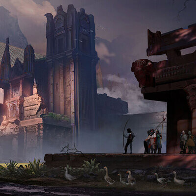 Студент Арсеньев Сергей / Курс "Концепт Арт Окружения, Matte Painting и 3D для 2D"