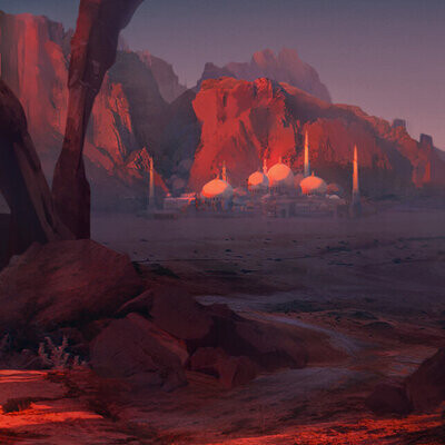 Студентка Макарова Александра / Курс "Концепт Арт Окружения, Matte Painting и 3D для 2D"