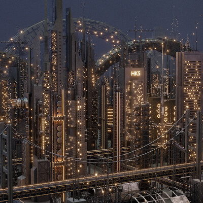 Futuristic Sci-Fi City