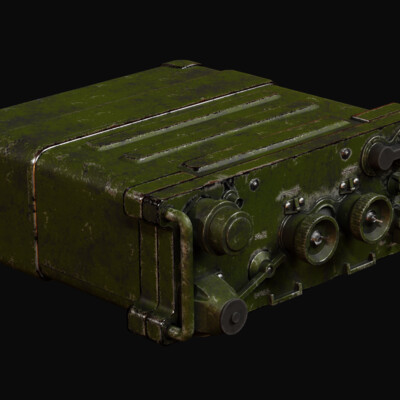 PRC-77 Back Pack Squad Radio/ low poly model