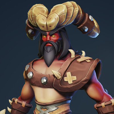Horned Berserker - Game-ready character