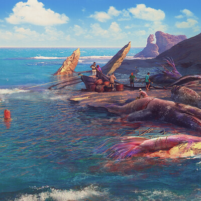 Вечер - Южное море.