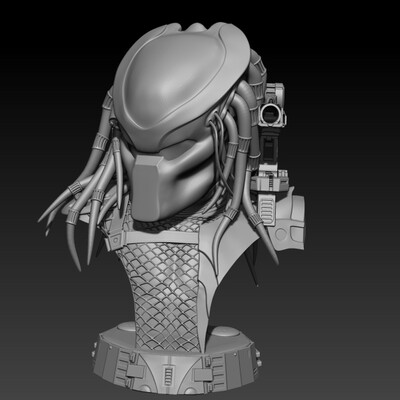 predator bust 3d for print
