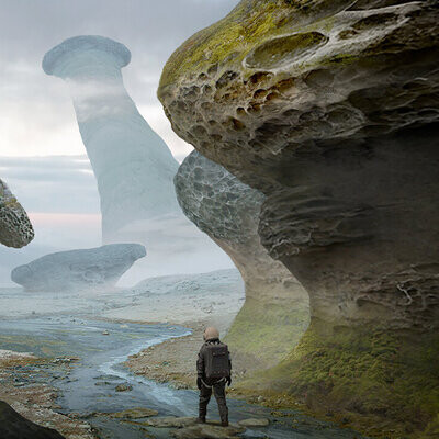 Студентка Амосова Нели / Курс "Концепт Арт Окружения, Matte Painting и 3D для 2D"