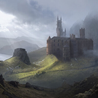 Студентка Гудкова Екатерина / Курс "Концепт Арт Окружения, Matte Painting и 3D для 2D"