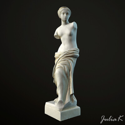 3D модель статуэтки Афродиты, фотограмметрия