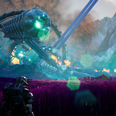 Concept for the game -  "The Lost World". Unreal Engine 4.