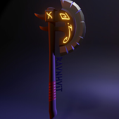 Low-poly Топор