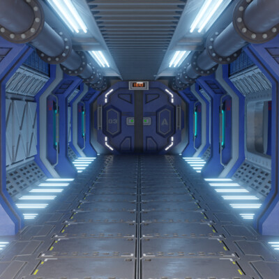 sci-fi комната