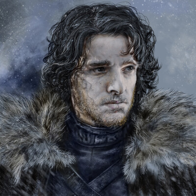Jon Snow Drawing Process 05-22-22