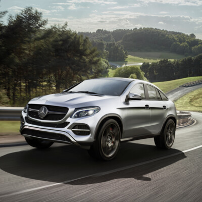 Full CGI Mercedes-Benz GLE coupe