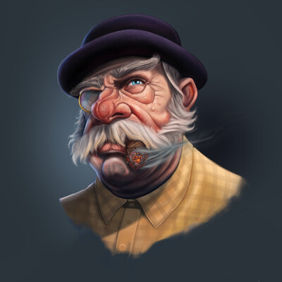 Старик с сигарой