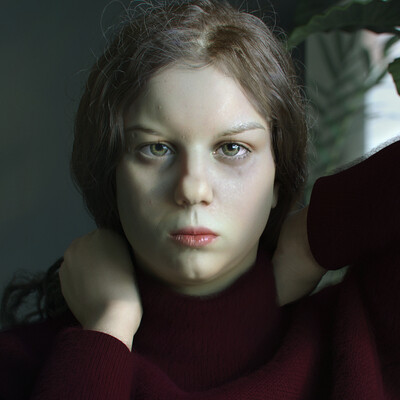 3D портрет в 3d max и zbrush. Превью.