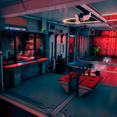 Relighting : Sci-Fi HallWay
