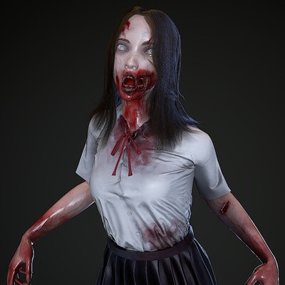 Zombie School Girl