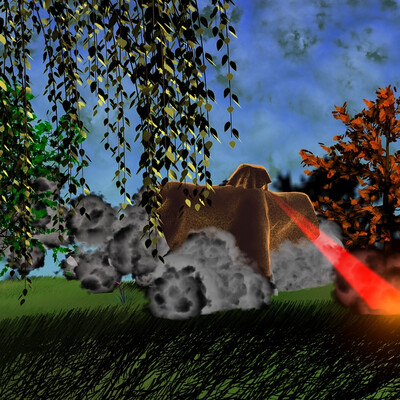 The destroying man