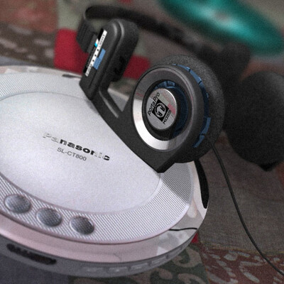 Panasonic SL-CT800+Koss Porta Pro