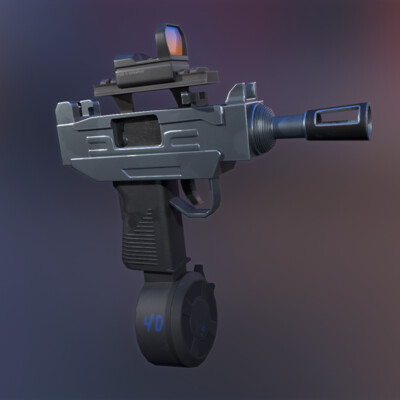 Uzi stylized