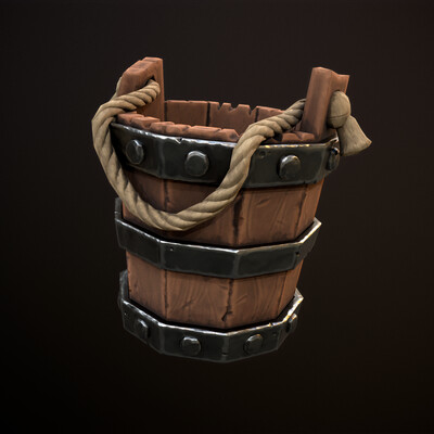 Wooden bucket