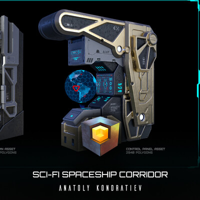 Sci-Fi Spaceship Corridor
