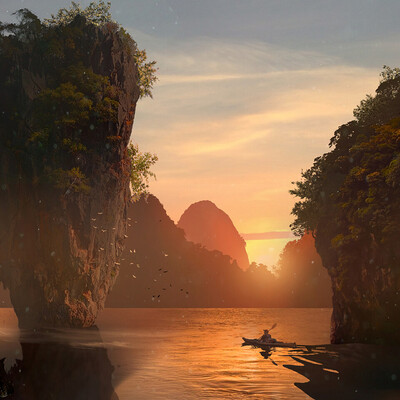 Студентка Чугунова Марина / Курс "Концепт Арт Окружения, Matte Painting и 3D для 2D"