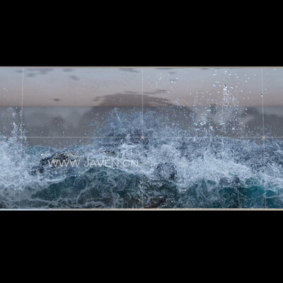 Houdini Wave Naked Eye 3d Hip file+Nuke file