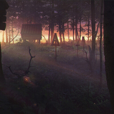 Студентка Яикова Варвара / Курс "Концепт Арт Окружения, Matte Painting и 3D для 2D"