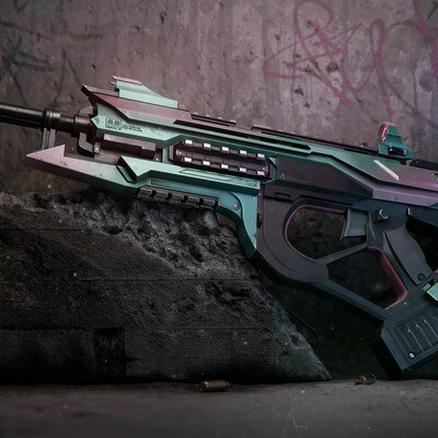 NEON NEMESIS sci-fi gun