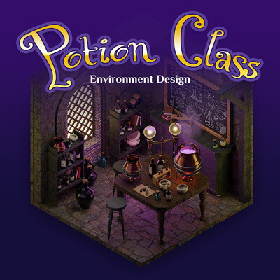 Potion Class | Environment Design | Blender