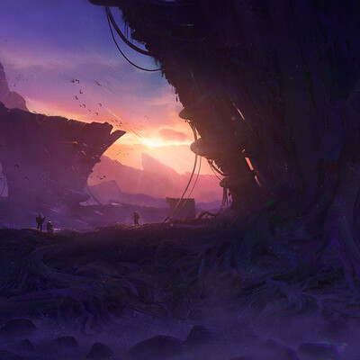 Студент Сергей Куликов / Курс "Концепт Арт Окружения, Matte Painting и 3D для 2D"