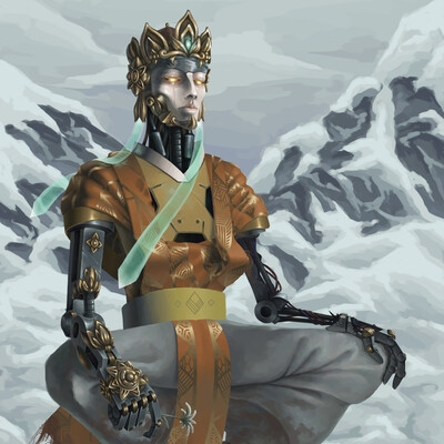 zenyatta xuanzang (overwatch fanart)