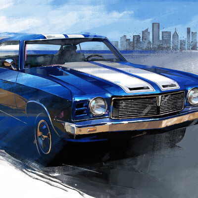 Иллюстрация автомобиля для Motor city gameworks