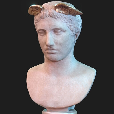 Hermes head statue photogrammetry