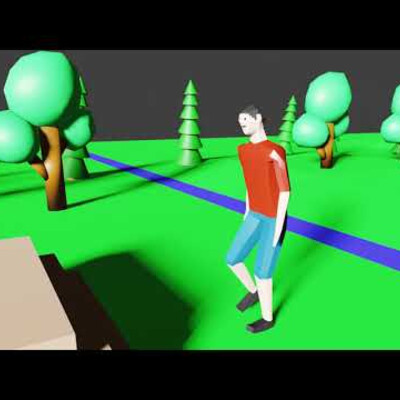 Low poly. Modeled & animated