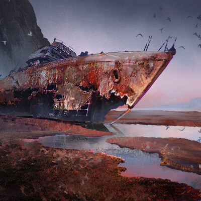 Студентка Ксения Ким / Курс "Концепт Арт Окружения, Matte Painting и 3D для 2D"