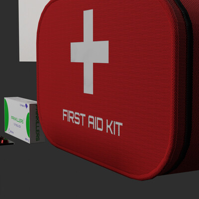 Medecine Pack Game Prop - First Aid Kit and Pills