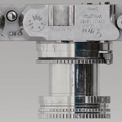 Дальномерный фотоаппарат Leica II 30-х годов с объективом Ernst Leitz Wetzlar Summitar f=5cm mm 1:2