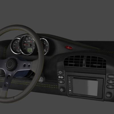 Porshe boxter part of the interier