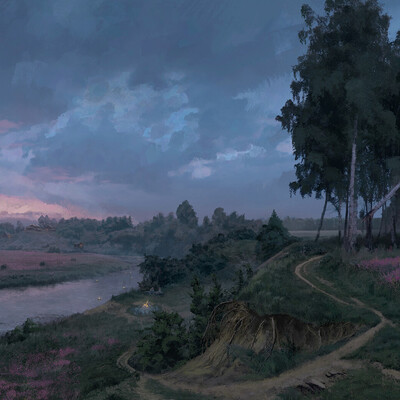 Студент Артем Ященко / Курс "Концепт Арт Окружения, Matte Painting и 3D для 2D"