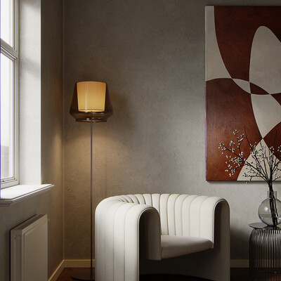 Ascetic bedroom