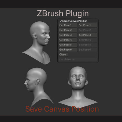 Плагин сохранения положения для ZBrush