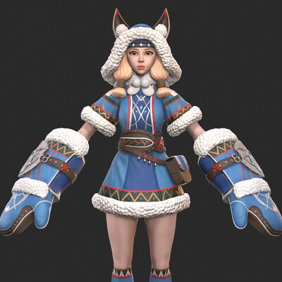 Hundred Soul 02 3D game low-poly by concept