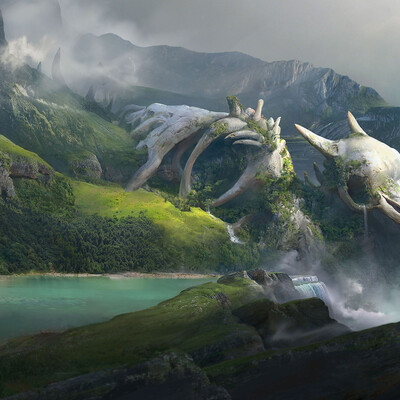 Студентка Ковальчук Анна / Курс "Концепт Арт Окружения, Matte Painting и 3D для 2D"